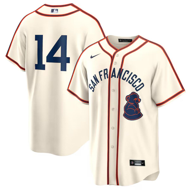 Men's San Francisco Giants #14 Patrick Bailey Cream 2024 Rickwood Classic Stitched Baseball Jersey Men's San Francisco Giants #14 Patrick Bailey Cream 2024 Rickwood Classic Stitched Baseball Jersey